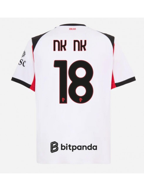 AC Milan Christopher Nkunku #18 Replika Borta Kläder 2025-26 Kortärmad AC Milan Christopher Nkunku #18 Replika Borta Kläder 2025-26 Kortärmad